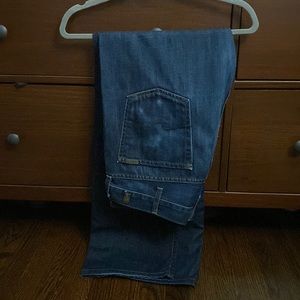 Men’s 7 For All Mankind Straight Denim Jeans - Size 38